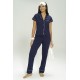 For You Sleepwear 5-Piece Combed Navy Blue Pajamas Set