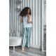 For You Sleepwear 2 Pack Striped Viscose Blue Singlet Pajamas Set