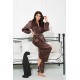 For You In&Out 2 Pcs Coffee Pajamas Set, Both Inside and Outside