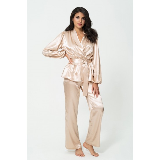 For You In&Out 2-Piece Stone Pajamas Set, Both Inside and Outside