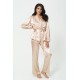 For You In&Out 2-Piece Stone Pajamas Set, Both Inside and Outside