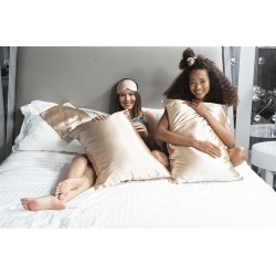 For You Moda 5 Pcs Sleeping Glasses Champagne Pillowcase Set