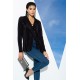 For You Woman Pleated Black Shirt