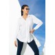 For You Woman White Embroidered Long Shirt