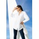 For You Woman White Embroidered Long Shirt