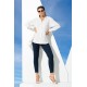 For You Woman White Viscose Shirt