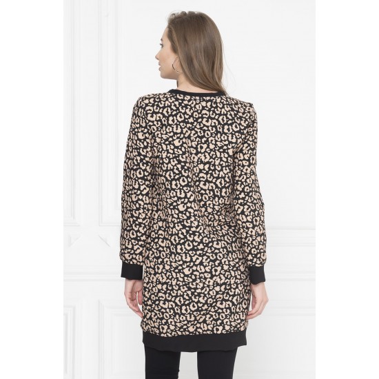 For You Fashion Women's Leopard Patterned Sweatshirt